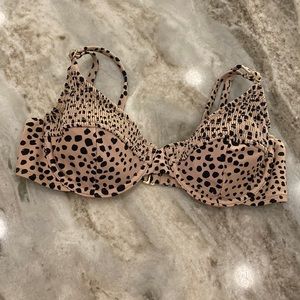Cheetah Spotted Wire Bikini Top